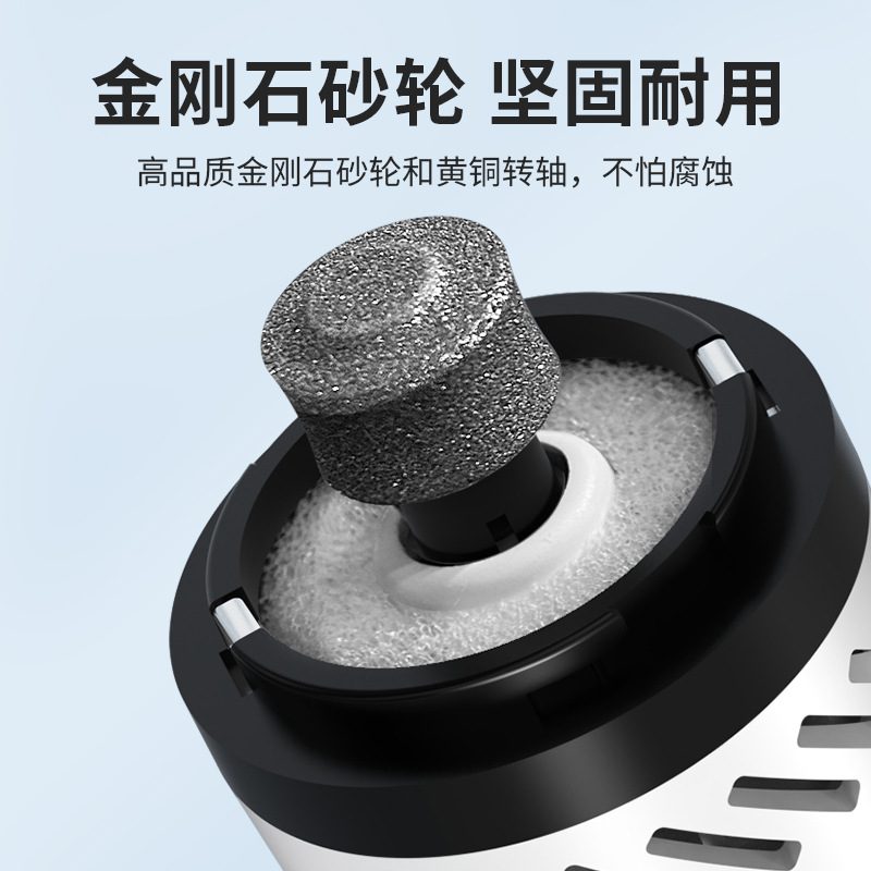 跨境专供USB充电宠物磨磨美甲甲甲修狗LED吸尘猫灯电动器指甲剪器