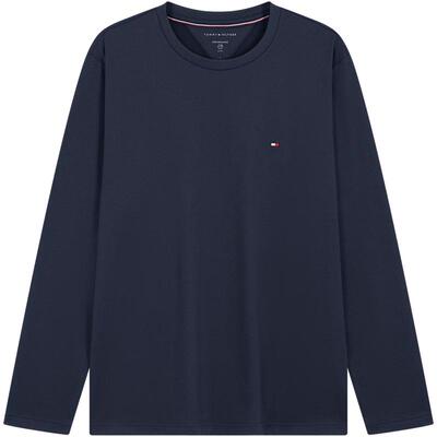 Tommy男装轻薄磨毛平纹针织长袖