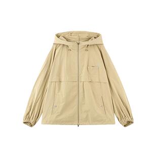 【明星同款】fafamoon设计师品牌弧形量感机能时尚连帽风衣外套女