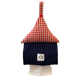 小房子纸巾盒悬挂式卫生间纸巾袋抽纸盒家用客厅宿舍床头纸巾挂袋