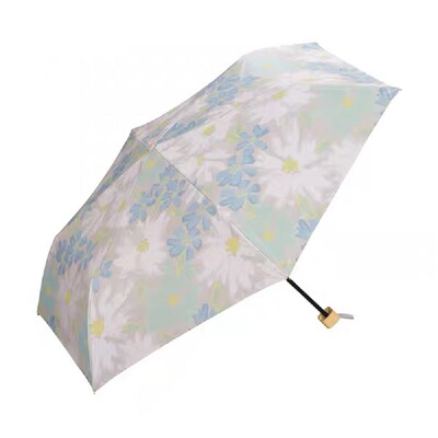 日本进口WPC三折黑胶超轻防晒伞