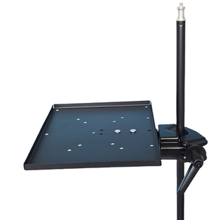 加大号声卡托盘直播三脚架配件金属置物架笔记本电脑支架投影仪盘