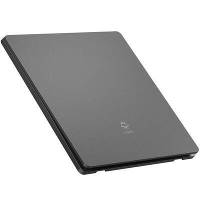 国际电工肤感灰开关插座面板超薄