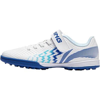 李宁男大童圆头运动足球鞋