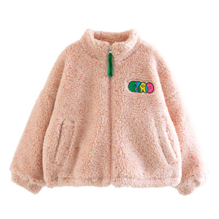 ILOVEJ童装女童摇粒绒外套春装儿童抓绒大衣保暖棉服/JWFOU23