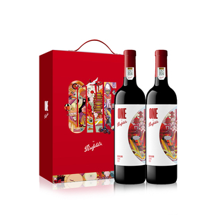 中粮名庄荟 Penfolds奔富一号混酿干红葡萄酒750ml*2支礼盒装