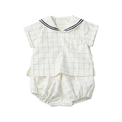 marlmarl抗沾湿套头连体服海军风