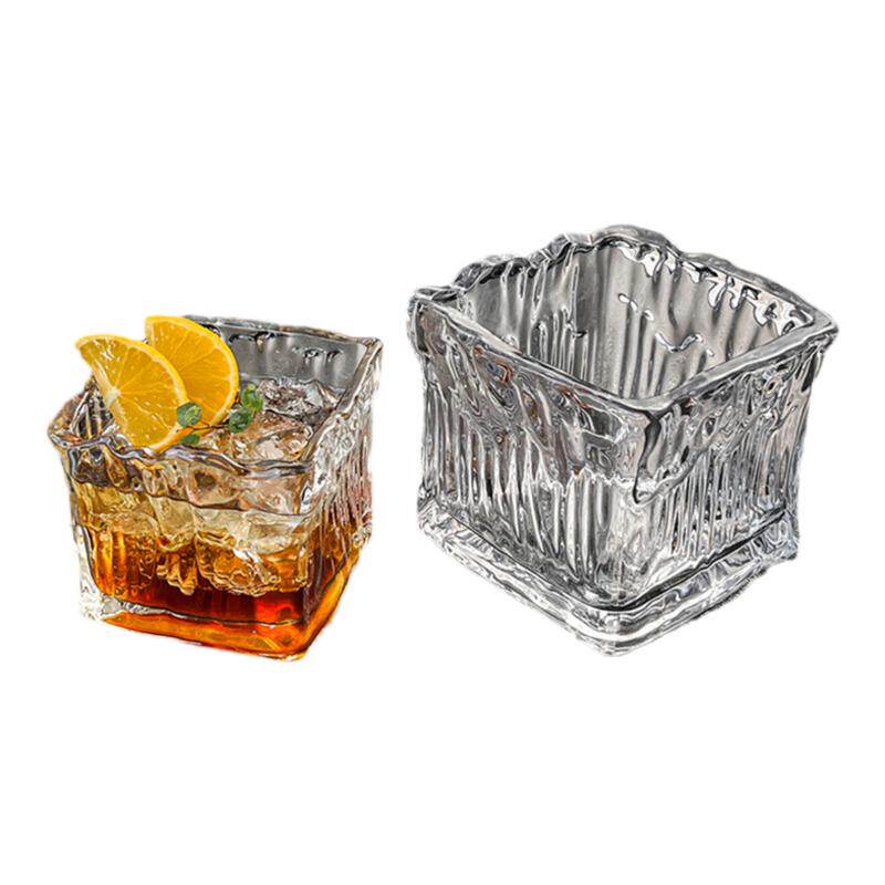 臻皿玻璃餐厅方形玻璃杯