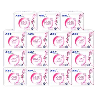 ABC卫生巾清凉超薄透气夜用280mm整箱组合装批发加长日用姨妈正品