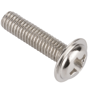 镀镍十字圆头带垫铁螺丝盘头带介子螺钉电脑机箱螺丝钉M2M2.5M3M4