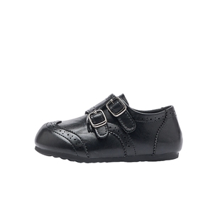 真皮儿童乐福鞋2026春秋新款英伦风小女孩皮靴软底透气女童小皮鞋