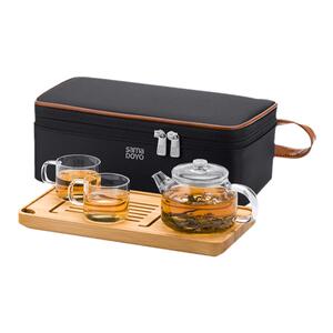 尚明便携户外迷你式旅行玻璃茶具