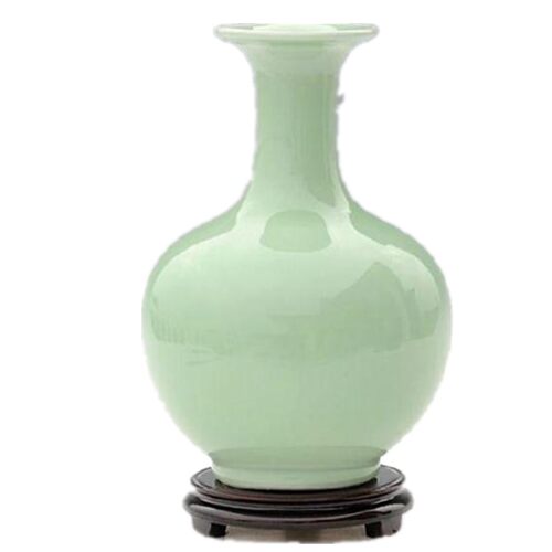 景德镇陶瓷器青釉仿古花瓶客厅家居装饰客厅电视柜工艺品摆件赏瓶