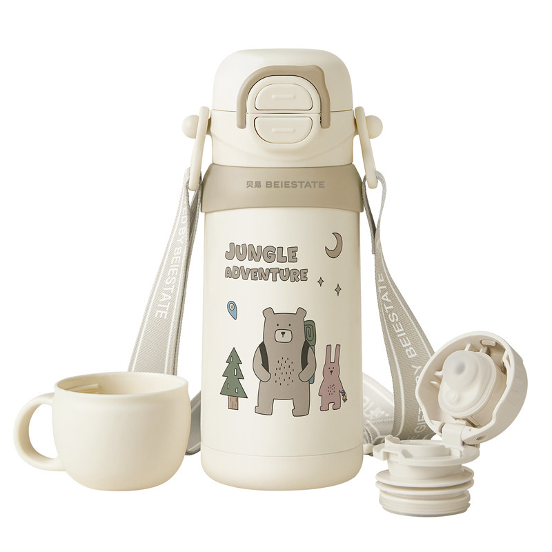 探险家儿童保温杯宝宝水杯直饮吸管杯幼儿园小学喝水杯上学用