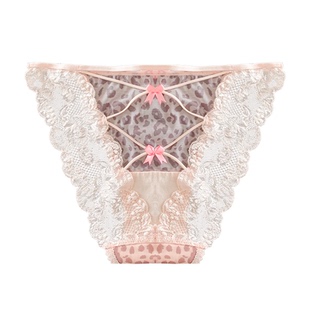 大码胖MM性感豹纹蕾丝镂空胖妹妹高开叉网纱内裤女2026新款200斤