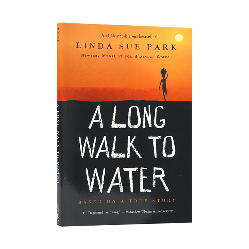 预售漫漫求水路A Long Walk To Water英文原版纽约时报畅销小说 纽伯瑞奖得奖作者 真实故事青少年英语课外阅读读物10-14岁送音频