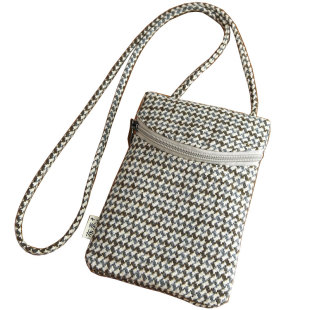 布奏高端斜挎手机包迷你小包包布艺散步手机小包新款手机袋零钱包