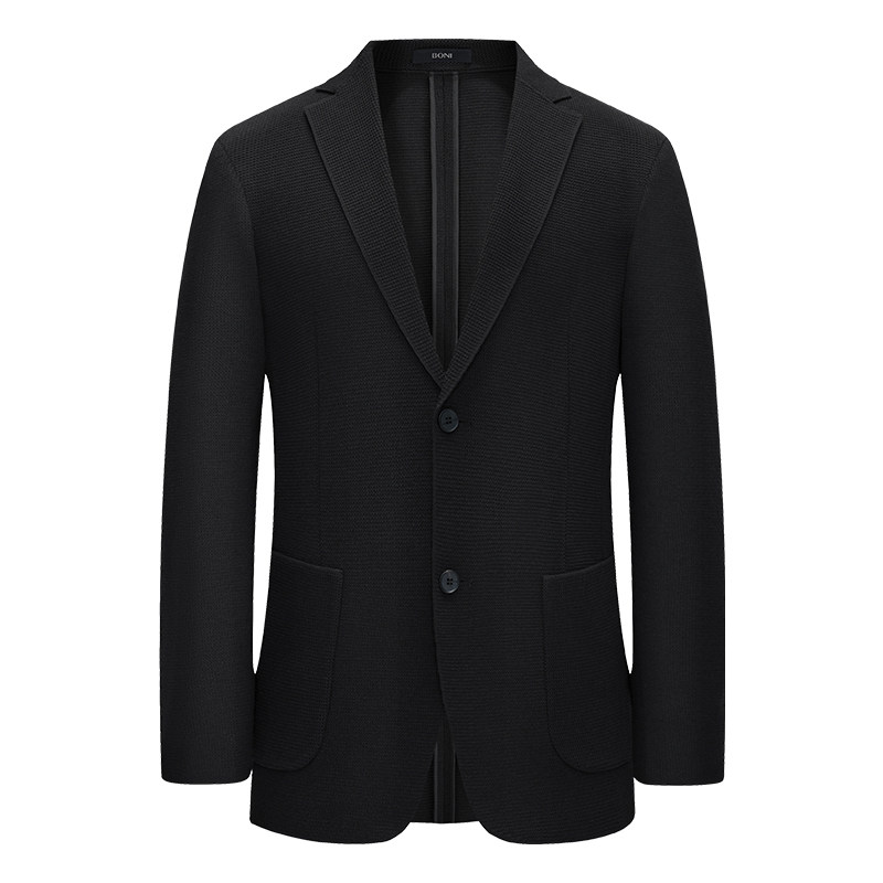 BONI/堡尼新品商务西服羊毛混纺针织单西上装休闲西装男CS680022B