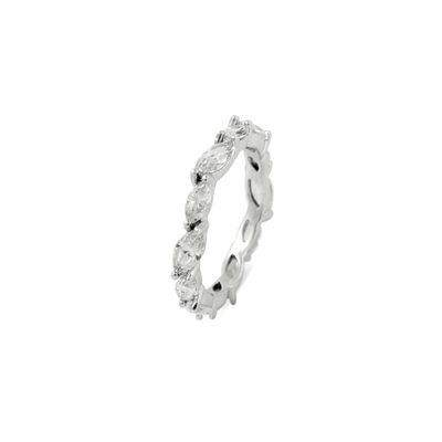 宝斯顿钻戒指女S925银满钻排戒