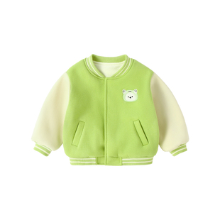 宝宝外套秋冬款婴儿棒球服加绒儿童冬季保暖衣服男童冬装女童上衣