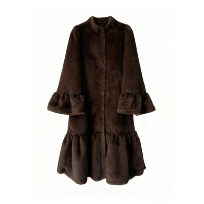 中古貂复刻可以转圈圈的人造皮草