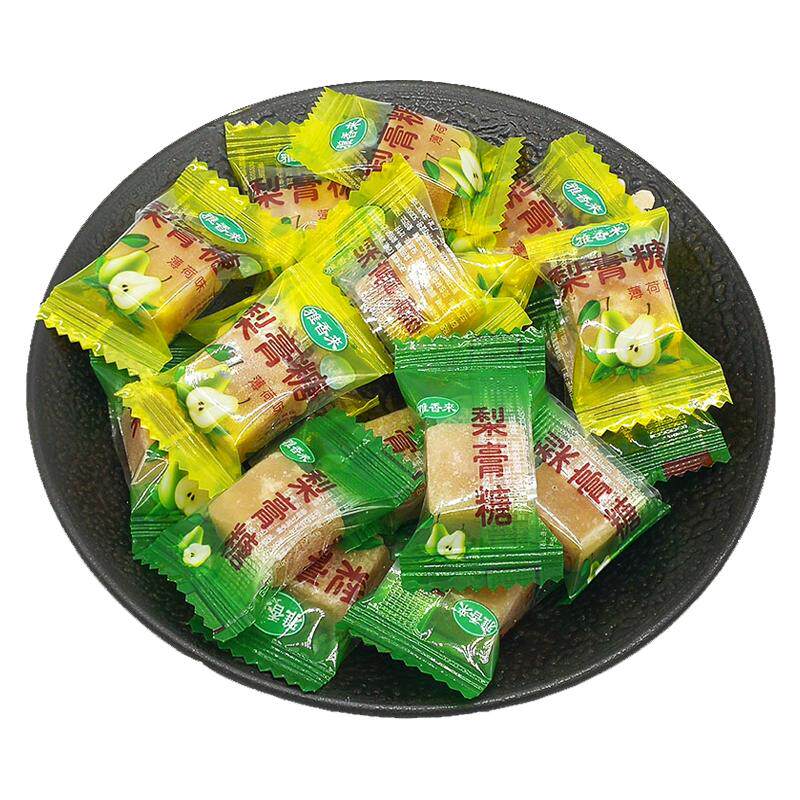 百草梨膏糖零食薄荷味清凉爽口糖