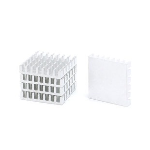 散热片 25*25*5/25*25*10MM 银色/黑色 优质散热器 路由CPU等用