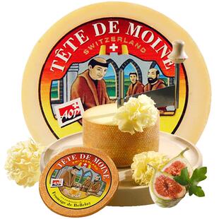 瑞士原装进口泰德莫尼芝士Tete de moine和尚头奶酪即食旋转花型