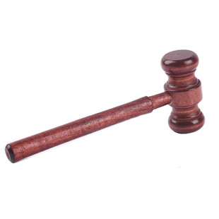 木锤子法槌实木小木槌拍卖锤法官锤审判锤荷木锤儿童玩具抓周用品