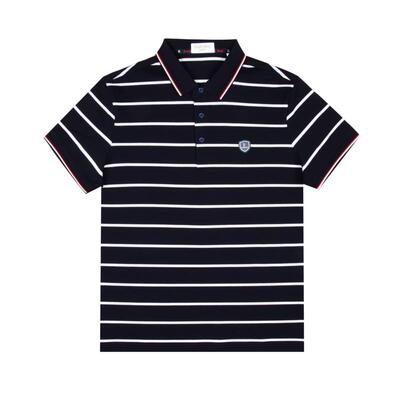 Raidy Boer/雷迪波尔男夏新运动品牌胸章棉氨翻领短袖POLO衫 7346