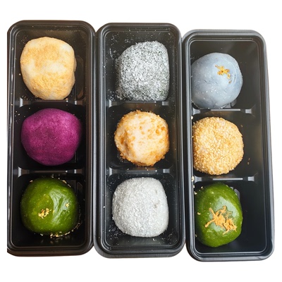 阗福斋无锡惠山古镇糕团青团双馅香芋蛋黄全家福9个糕点顺丰