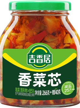吉香居306g开味瓶装泡菜麻辣三丝