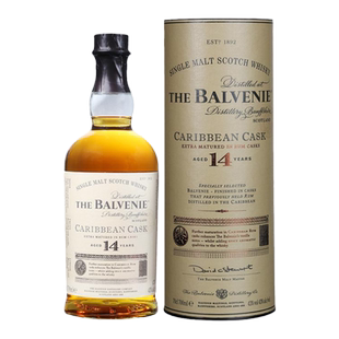Balvenie 百富14年加勒比700ml单一麦芽苏格兰威士忌进口洋酒磨码