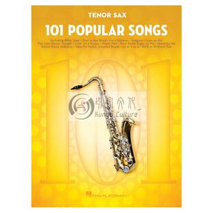 流行歌曲 101首高音萨克斯独奏 Hal Leonard海伦德原版乐谱书 101 Popular Songs for Tenor Saxophone HL00224725