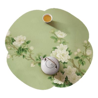 新中式禅意异形茶垫茶桌沥水垫硅藻泥防滑吸水垫子茶台茶杯垫餐垫