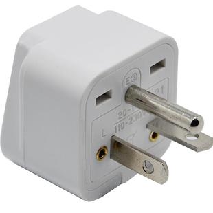 美标T型NEMA 6-20P极性插座一圆一竖一横加拿大日本冷气转换插头