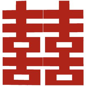 双面立体大喜字防水材质