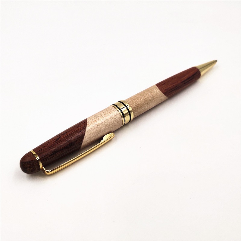 长期现货批发拼木圆珠笔木笔学生批量生日礼物刻字刻字创意
