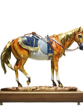 纯铜马摆件马到成功办公室装饰品