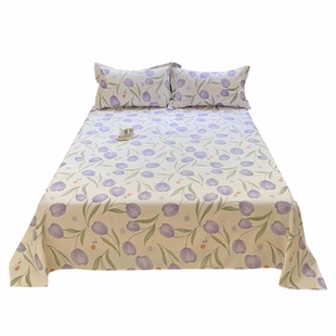 床单单件夏天薄款纯棉1.8米北欧风双人简约1.5米学生宿舍单人1.2m