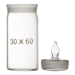 三爱思 尖手柄称量瓶C32 高型扁形带盖密封玻璃瓶20只装 透明加厚 高硼硅玻璃 物理化学生物实验室器材耗材