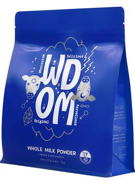 WDOM渥康全脂脱脂奶粉新西兰原装进口奶粉儿童青少年高钙高蛋白