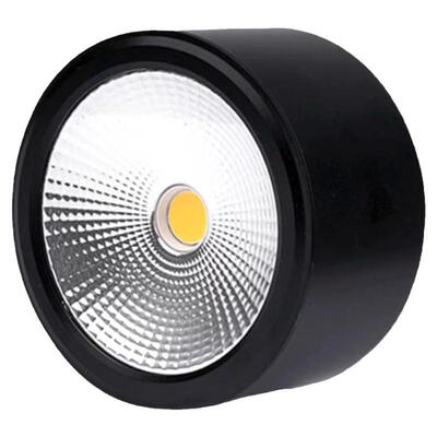 黑色超薄led明装筒灯5W7W10W15W过道客厅吸顶免开孔cob天花射灯