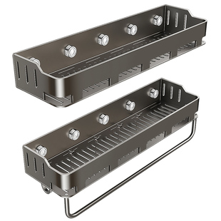 卫生间浴室置物架加高免打孔挂墙上洗手间厕所洗漱台收纳架子托盘