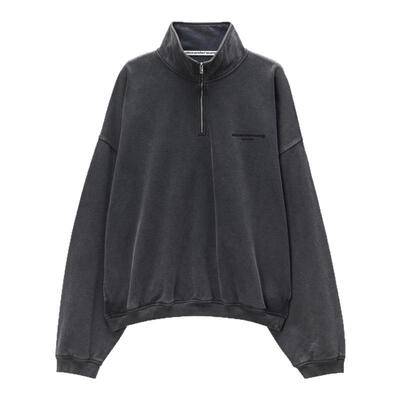 ALEXANDER WANG 男女同款宽松立领拉链卫衣外套银泰百货 301574