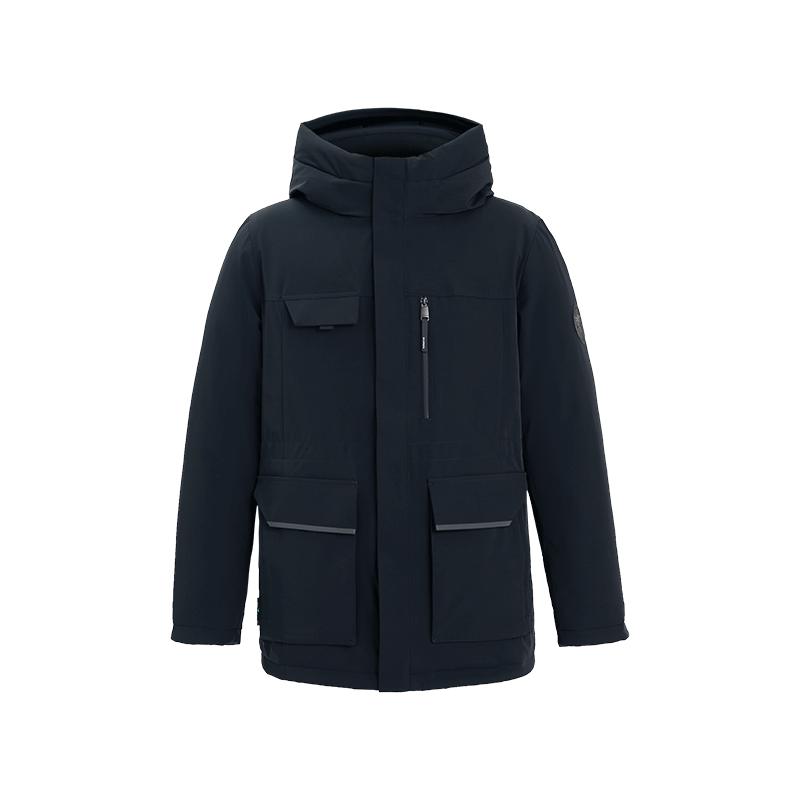 雪伦羽绒服男鹅绒短款工装服
