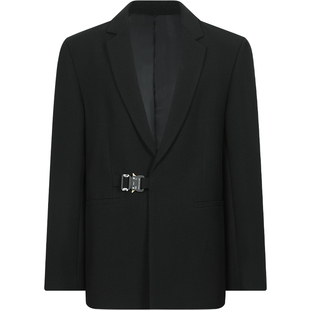 【限时特价】 高定蓬松斜纹羊毛面料 眼镜蛇扣平驳领西装外套男