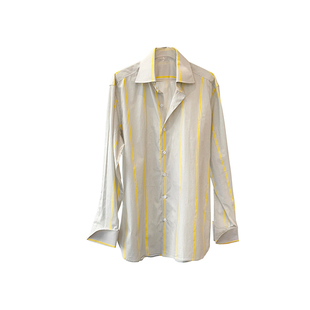 JACQUES WEI 设计师官方店2023SS春夏新款拼条撞色廓形衬衫