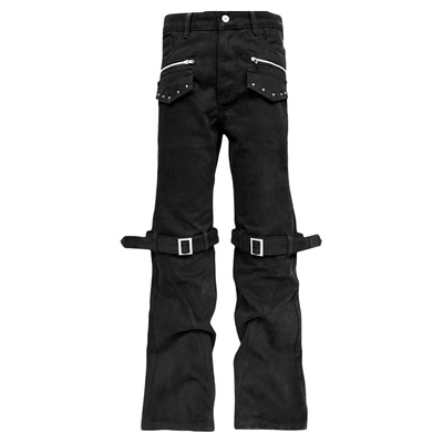 DETW26SS*貉狼系列绑带牛仔裤