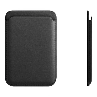 游泳黑貓苹果magSafe磁吸卡包iphone16e 14手机配件13 15plus情侣13mini适用16promax皮革新款门卡套 订制